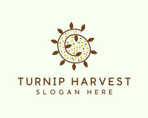 Natural Organic Swirl logo design