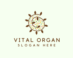 Natural Organic Swirl logo design