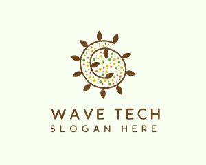 Natural Organic Swirl logo design