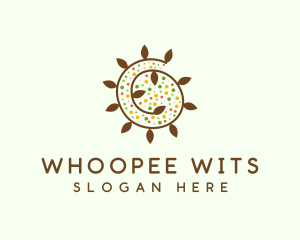 Natural Organic Swirl logo design