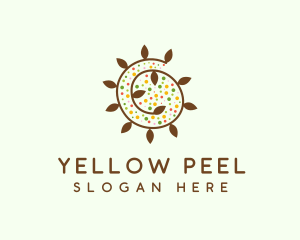 Natural Organic Swirl logo design