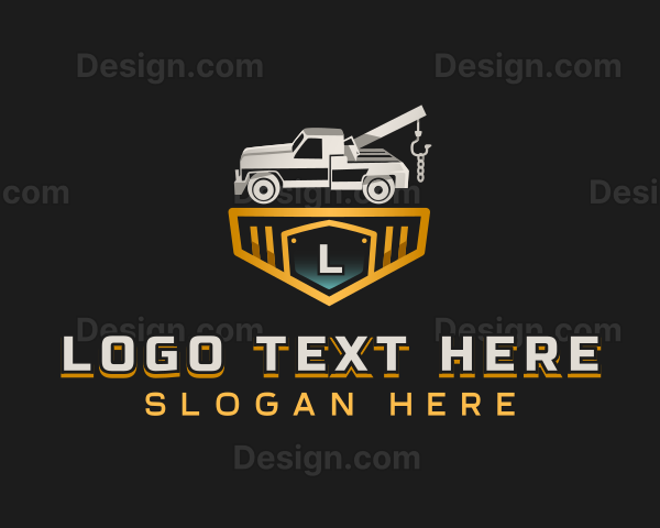 Pickup Truck Towing Logo