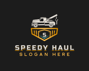 Pickup Truck Towing  logo design