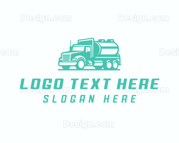 Tanker Truck Transportation Delivery Logo