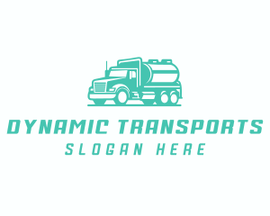 Tanker Truck Transportation Delivery logo design