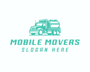 Tanker Truck Transportation Delivery logo design