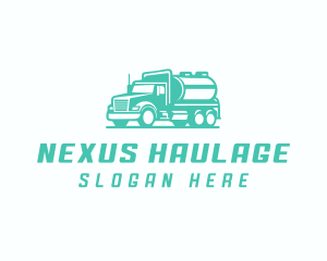 Tanker Truck Transportation Delivery logo design