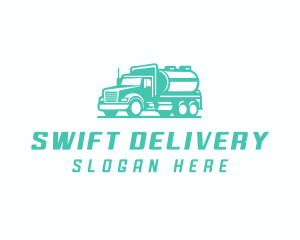 Tanker Truck Transportation Delivery logo design