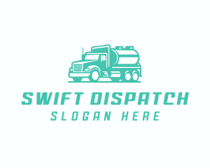 Tanker Truck Transportation Delivery logo design