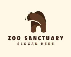 Grizzly Bear Animal logo design