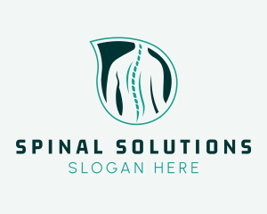 Back Spine Leaf  logo design