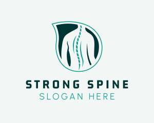 Back Spine Leaf  logo design