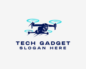 Drone Lens Gadget logo design