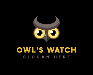 Hunting Owl Eyes  logo design