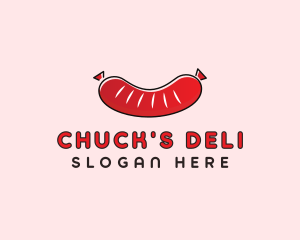 Sausage Deli Food logo design