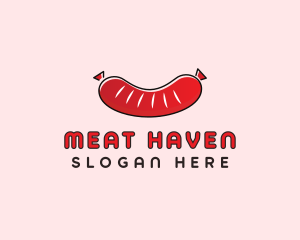 Sausage Deli Food logo design