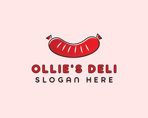 Sausage Deli Food logo design