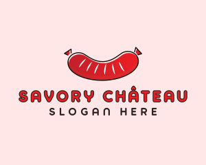 Sausage Deli Food logo design