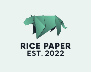 Tiger Paper Origami  logo design