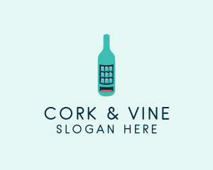 Bottle Beverage Vending  logo design