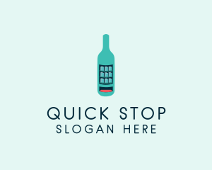 Bottle Beverage Vending  logo design