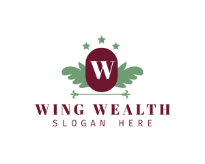  Wing Leaf Fashion Boutique logo design