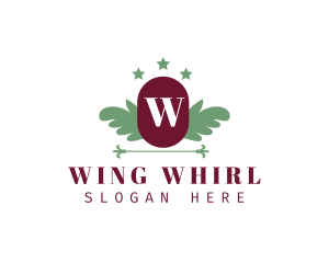  Wing Leaf Fashion Boutique logo design