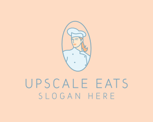 Female Chef Cook logo design