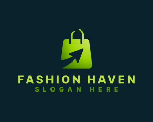 Shopping Bag Arrow logo
