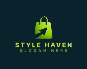 Shopping Bag Arrow logo