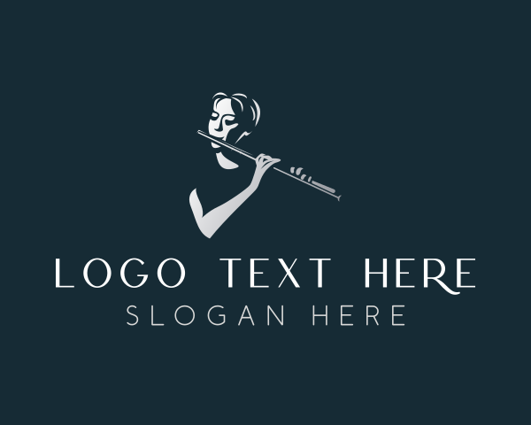 Flute logo example 4