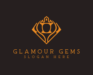 Luxury Crown Diamond logo design