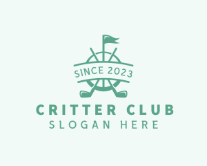 Golf Club Flag logo design