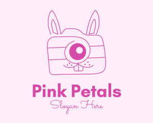 Pink Bunny Camera logo design