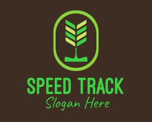 Green Organic Plant logo