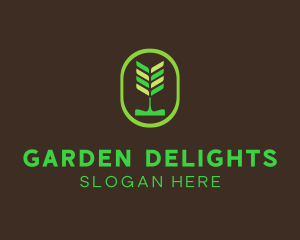 Green Organic Plant logo design