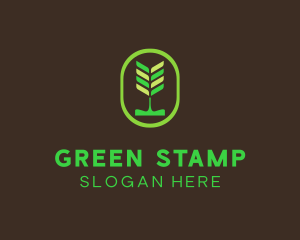 Green Organic Plant logo design