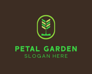 Green Organic Plant logo design