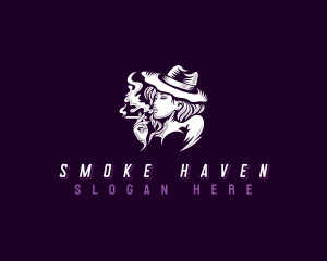 Smoking Sexy Vapor logo design