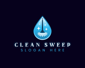 Cleaning Mop Sanitation logo design