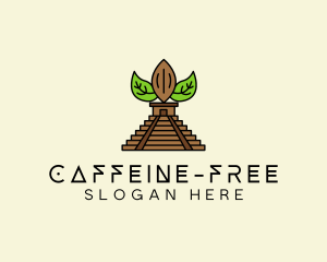 Mayan Pyramid Coffee logo design