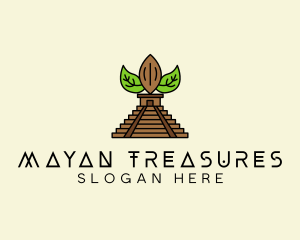 Mayan Pyramid Coffee logo design