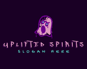 Graffiti Ghost Spirit logo design