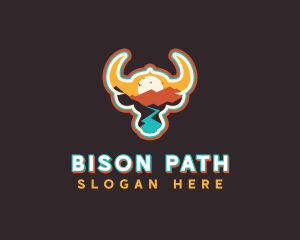 Outdoor Camping Bison logo