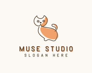 Minimalist Kitty Cat Logo