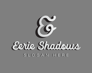 Generic Cursive Shadow Letter E logo design