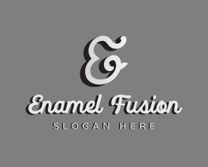 Generic Cursive Shadow Letter E logo design