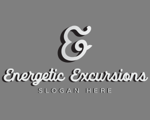 Generic Cursive Shadow Letter E logo design