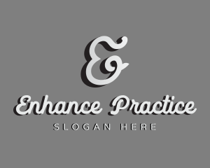 Generic Cursive Shadow Letter E logo design