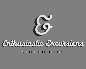 Generic Cursive Shadow Letter E logo design